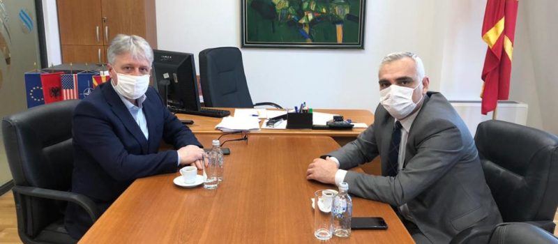 Kryetari Nagib Fejzi në takim me Zëvëndës Ministrin e Transportit dhe dhe Lidhjeve në Maqedoninë e Veriut, z. Bekim Rexhepi.